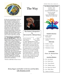 NEBC News Letter - New Ebenezer Baptist Church