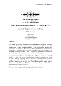 Tenth International Congress on Sound And Vibration