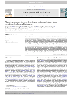 Measuring relevance between discrete and continuous