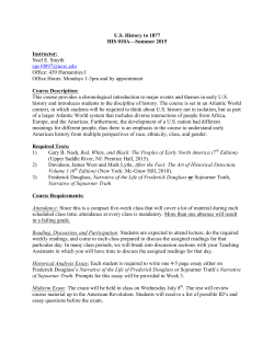 HIS 10A - UCSC Summer Session