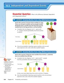 Independent and Dependent Events 10.5