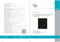 Studies on peripheral nervous system development and