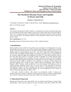 The Stochastic Discount Factor and Liquidity in Mexico and Chile