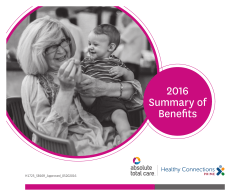 2016 Summary of Benefits - Medicare