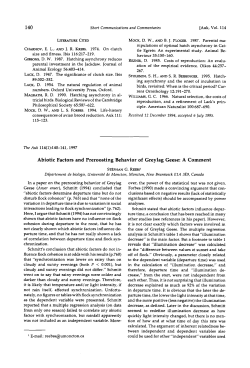 Abiotic Factors and Preroosting Behavior of Greylag Geese: A