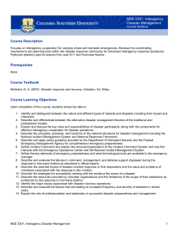 Course Description Prerequisites Course Textbook Course