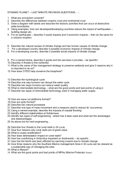 DYNAMIC PLANET &ndash; LAST MINUTE REVISION