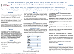Background The South Carolina Colon Cancer Prevention Network