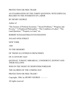 Protection Or Free Trade by Henry George.pages