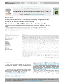 Plant functional traits and community assembly along interacting
