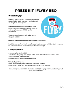 Flyby BBQ Press Kit
