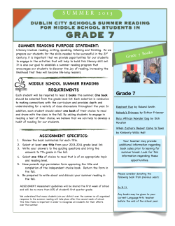 grade 7 - Dublin City Schools