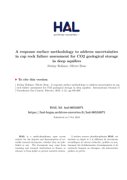 A response surface methodology to address uncertainties in