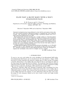 Flow past a bluff body