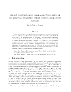 Explicit constructions of quasi-Monte Carlo rules for the numerical