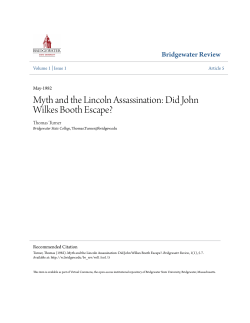 Myth and the Lincoln Assassination: Did John Wilkes Booth Escape?