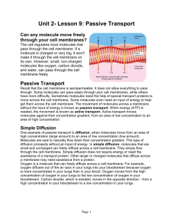 Passive Transport