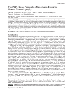Poly(ADP-ribose) Preparation Using Anion