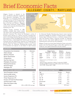 allegany county, maryland - Allegany County Economic Development