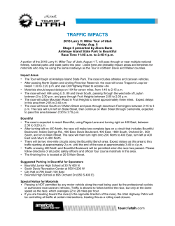 traffic impacts - Centerville City