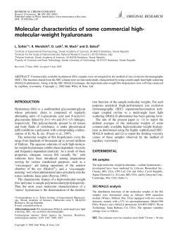Molecular characteristics of some commercial high