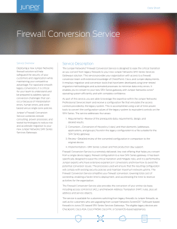 Firewall Conversion Service
