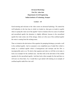 Advanced Hydrology Prof. Dr. Ashu Jain Department of civil