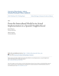 From the Intercultural Model to its Actual Implementation in a