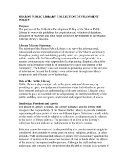 Collection Development Policy