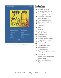 the 2011 vending and coin-op industry report Free
