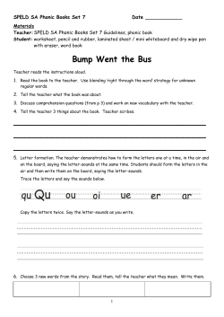 Bump Went the Bus - Speld-sa