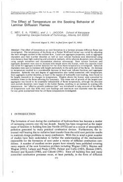 The Effect of Temperature on the Sooting Behavior of Laminar