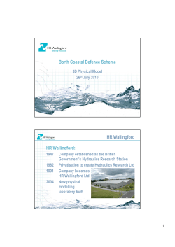 Updated Borth Coastal Defence Presentation 26th July 2010