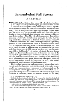 Northumberland Field Systems - British Agricultural History Society
