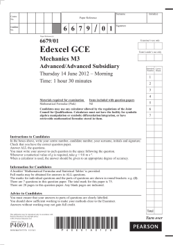 June 2012 - Edexcel