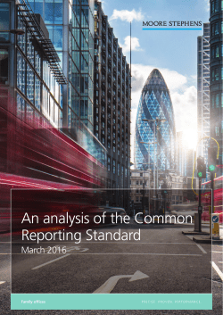 The Common Reporting Standard