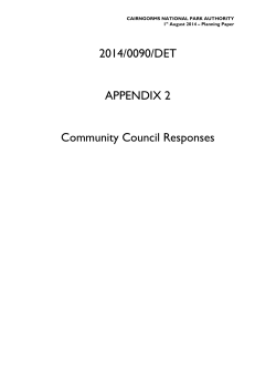 The vote was as follows: - Cairngorms National Park Authority