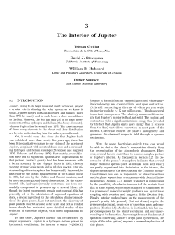 3 The Interior of Jupiter