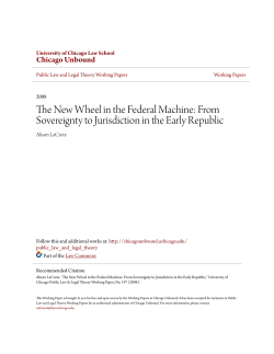 The New Wheel in the Federal Machine: From