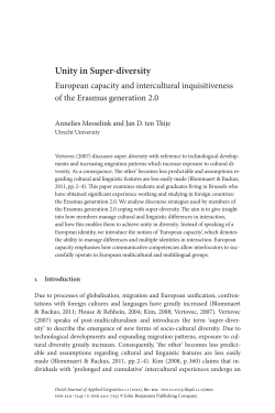 Unity in Super-diversity