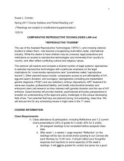 Comparative Reproductive Technologies and