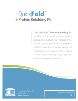 Protein Refolding Kit - Molecular Dimensions