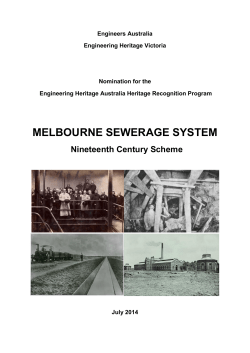melbourne sewerage system