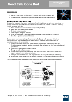 good cells gone bad