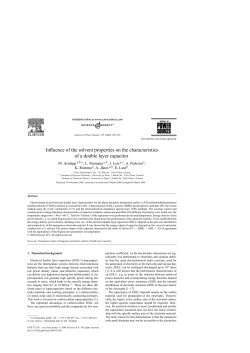 Influence of the solvent properties on the characteristics of a double