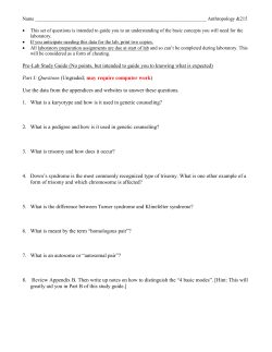Laboratory 2: Survey of genetic traits