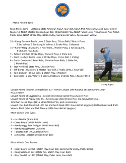 Men`s Record Book Most Men`s Wins &ndash; California State