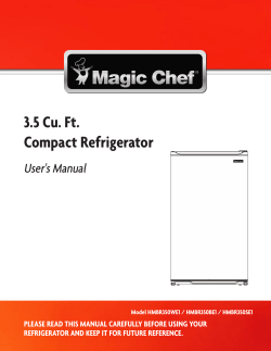 3.5 Cu. Ft. Compact Refrigerator