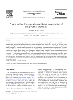 A new method for complete quantitative interpretation of self