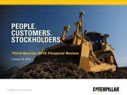 Third-Quarter 2016 Financial Review